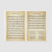 Wenceslas + Hulst Bladmuziek DU6F Decoupage Tissuepapier (Voorkant)