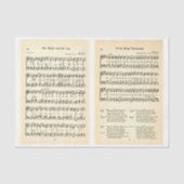 Wenceslas + Hulstblad Bladmuziek DU6 Decoupage Tissuepapier (Voorkant)