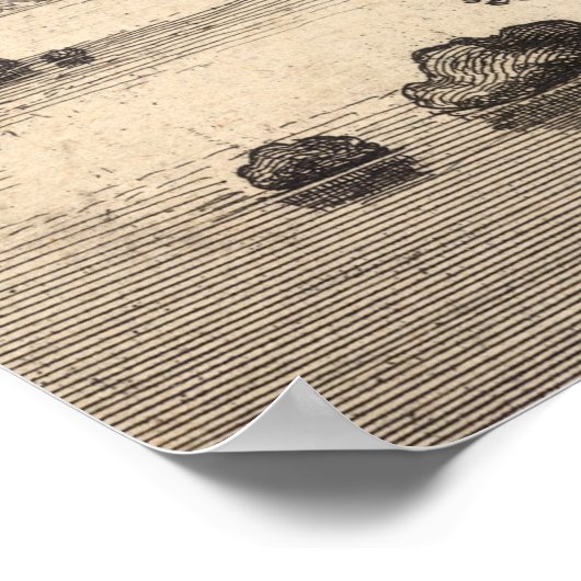 Wenceslaus Hollar Print: Gezichtsvormig landschap Poster (Hoek)