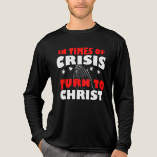 Wend u tot Jezus Christus, onze Heer en Redder Tri-Blend Shirt