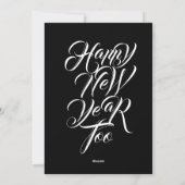 Wend u vrede en geluk met Kerstmis - Feestdagenkaart (Achterkant)