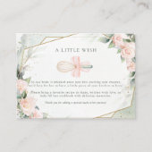 Wende weg Bloemen Vrijgezellenfeest Wishing Well Informatiekaartje (Voorkant)