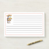 WENDELITO CAT 10"x6" Post-it-notities + lijnen Post-it® Notes (Op bureau)