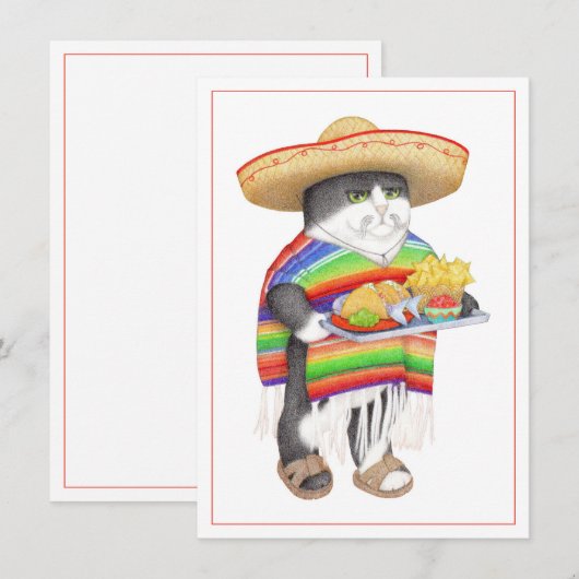 WENDELITO CAT 4x5.6 Platte Kaart (Voorkant / Achterkant)