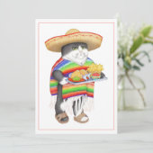 WENDELITO CAT Spaans Verjaardag Flat Kaart (Staand voorkant)