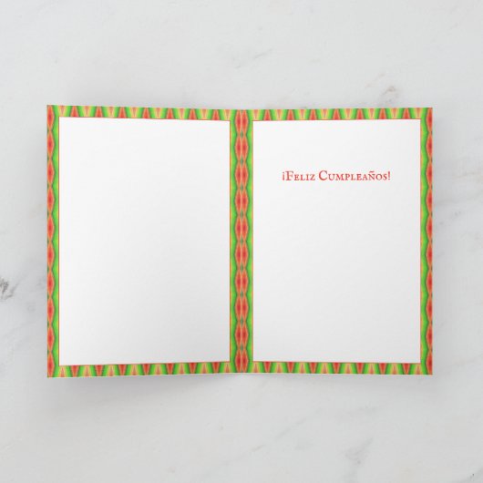 WENDELITO CAT Spaans Verjaardag Kaart (Binnen)