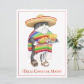 WENDELITO Cinco de Mayo 6.5x8.75 Platte Kaart (Staand voorkant)