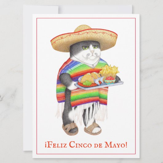 WENDELITO Cinco de Mayo 6.5x8.75 Platte Kaart (Voorkant)