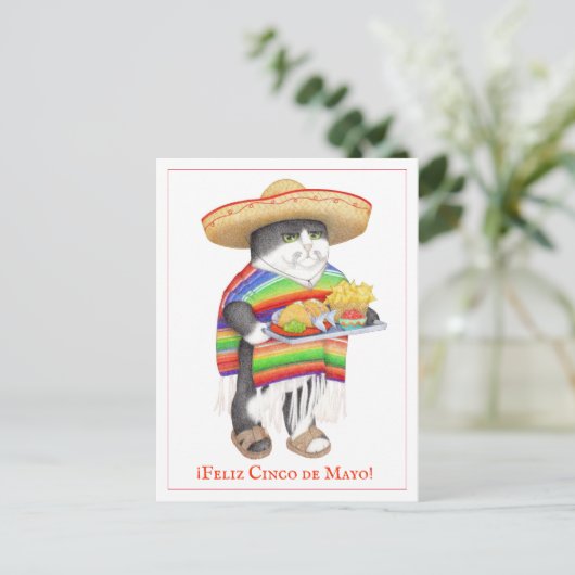 WENDELITO Cinco de Mayo Briefkaart (Staand voorkant)