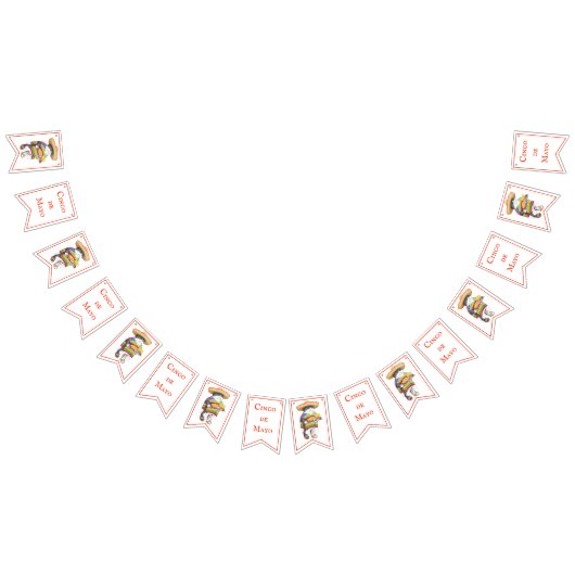 WENDELITO Cinco de Mayo Bunting Banner (Alle)