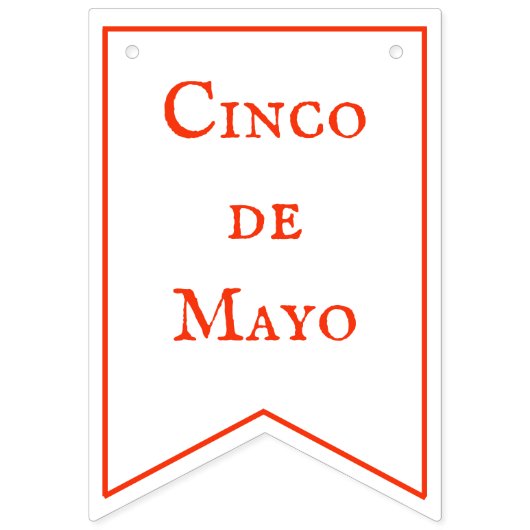WENDELITO Cinco de Mayo Bunting Banner (Tweede vlag)