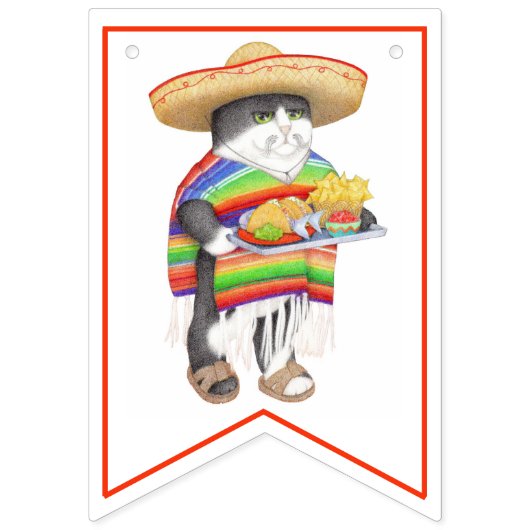 WENDELITO Cinco de Mayo Bunting Banner (Eerste vlag)