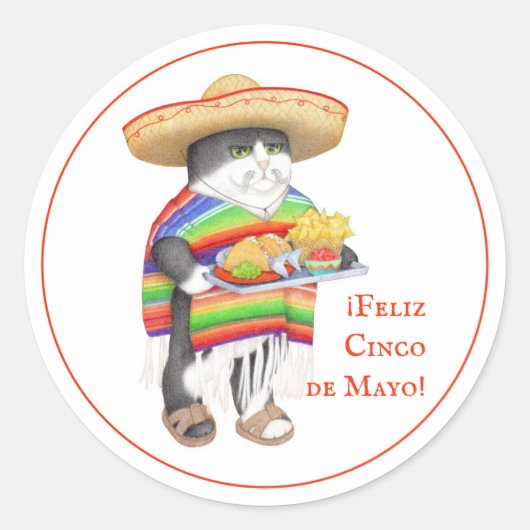 WENDELITO Cinco de Mayo Grote Stickers (Voorkant)