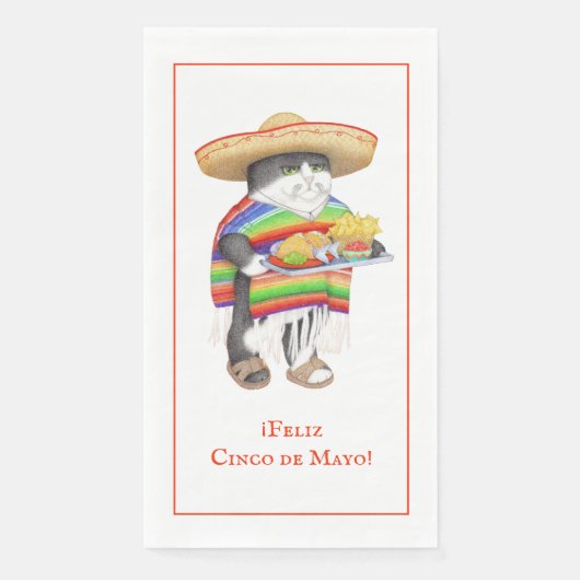 WENDELITO Cinco de Mayo Guest Towel Napkin Servet (Voorkant)