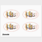 WENDELITO Cinco de Mayo Oval Stickers (Vel)