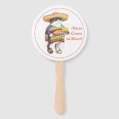 WENDELITO Cinco de Mayo Round Hand Fan Handwaaier (Achterkant)