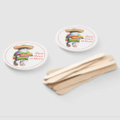 WENDELITO Cinco de Mayo Round Hand Fan Handwaaier (Niet-gemonteerd)