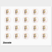 WENDELITO Cinco de Mayo Small Round Stickers (Vel)