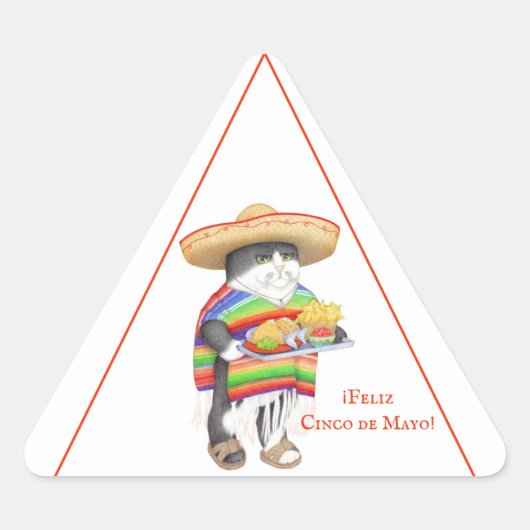 WENDELITO Cinco de Mayo Triangle Stickers (Voorkant)