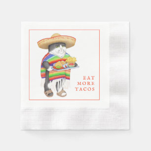 WENDELITO eet meer Tacos-conische cocktail Napkin Servet