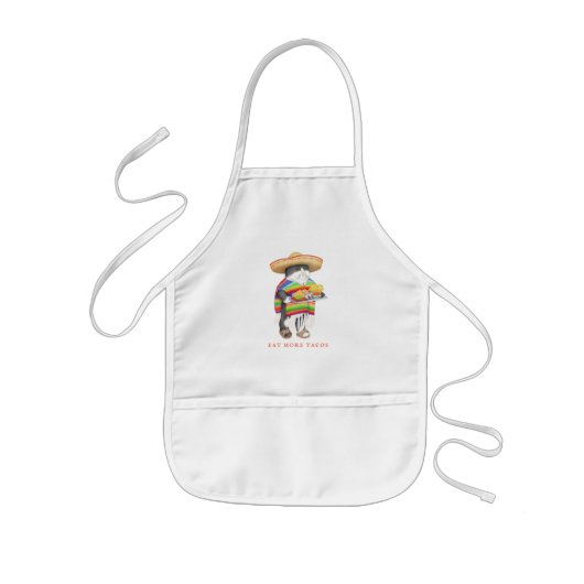 WENDELITO Eet Meer Tacos Kinder Schort (Voorkant)