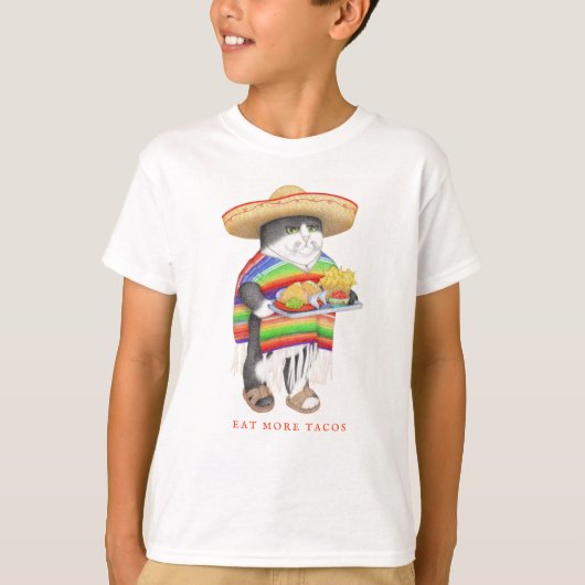 WENDELITO eet meer Tacos-Kinderen T-Shirt (Voorkant)