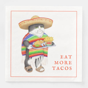 WENDELITO Eet Meer Tacos Standaard Eetservet Servet