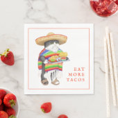 WENDELITO eet meer Tacos Standard Luncheon Napkin Servet (Insitu)