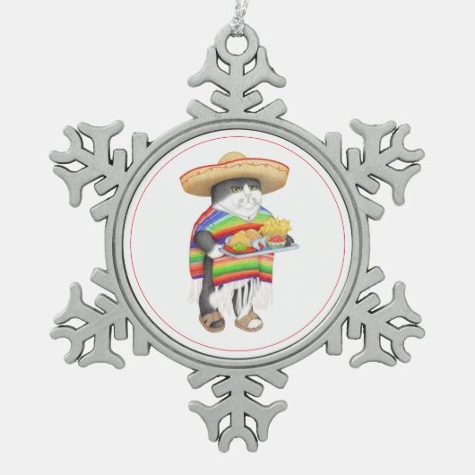 WENDELITO Pewter Snowflake Ornament (Voorkant)