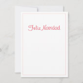 WENDELITO Spaans Kerst 4.5x6.25 Platte Kaart (Achterkant)