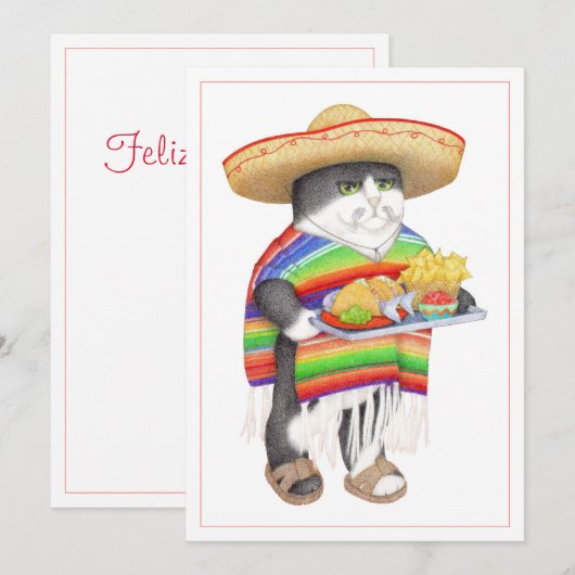 WENDELITO Spaans Kerstmis 5x7 Platte Kaart (Voorkant / Achterkant)