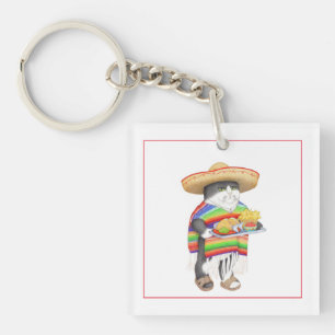 WENDELITO Vierkant Acryl Sleutelhanger