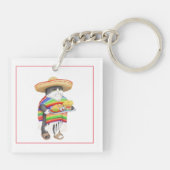 WENDELITO Vierkant Acryl Sleutelhanger (Achterkant)
