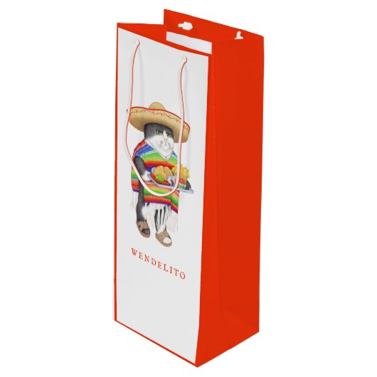 WENDELITO Wijn Cadeautas (Voorkant Gekanteld)