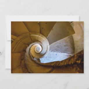 Wendeltreppe naar beneden bedankkaart