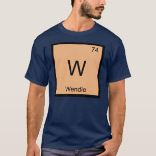 Wendie Naam Chemie Element Periodiek Systeem T-shirt