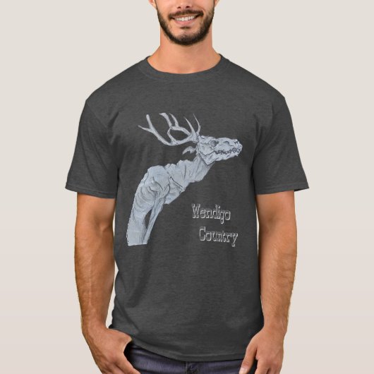 Wendigo Country Algonquian Folklore Heren T-shirt (Voorkant)