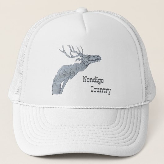 Wendigo Country Algonquian Folklore Trucker's Hat Trucker Pet (Voorkant)