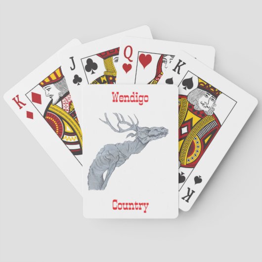 Wendigo country playing cards pokerkaarten (Achterkant)