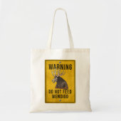 Wendigo Cryptid - voer geen Wendigo-waarschuwingsb Tote Bag (Voorkant)