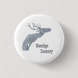 Wendigo Land Algonquiaanse Folklore Knop Ronde Button 3,2 Cm