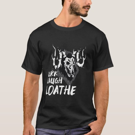 Wendigo Lurk Lach Loathe T-shirt (Voorkant)