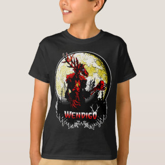 Wendigo; Nieuw Monster Skinwalker Cryptid Evil Hor T-shirt