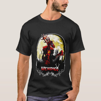 Wendigo Nieuw Monster Skinwalker Cryptid Evil Horr T-shirt