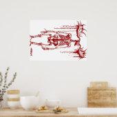 Wendigo Skeleton #2 Poster (Keuken)