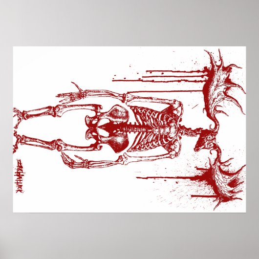 Wendigo Skeleton #2 Poster (Voorkant)
