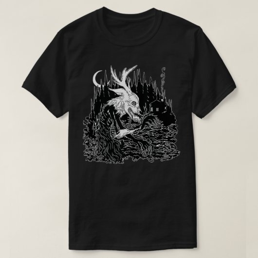 Wendigo The Cryptid Cannibal Spirit of the Horror T-shirt (Design voorkant)