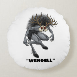 Wendigo "Wendell" Cryptid Rond Kussen