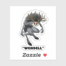 Wendigo "Wendell" Cryptid sticker