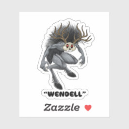 Wendigo "Wendell" Cryptid sticker